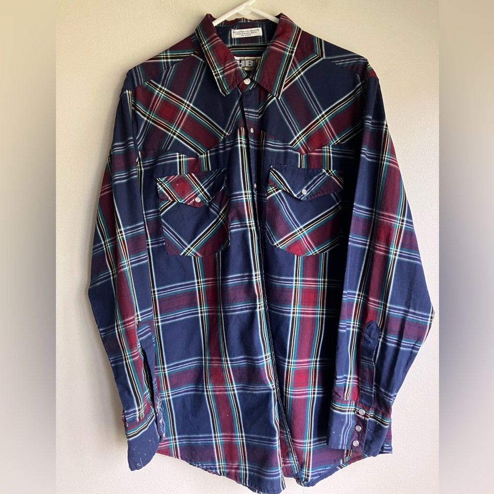HB Company Pearl Snap Down Western Shirt